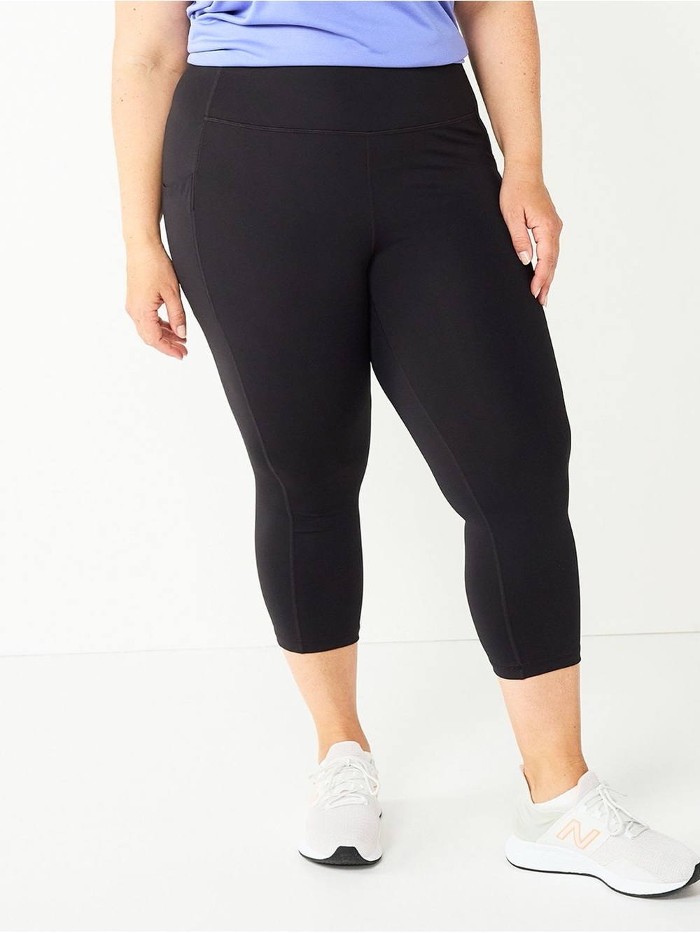 tek gear Black High-Rise Capri Leggings